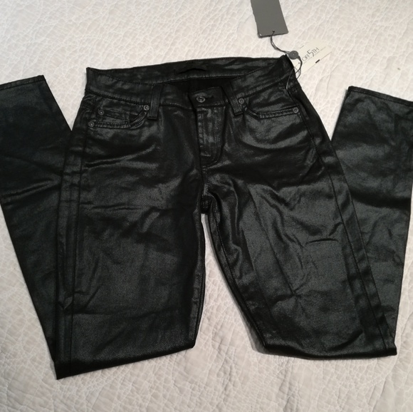 7 For All Mankind Skinny Metallic Jean - Picture 3 of 8